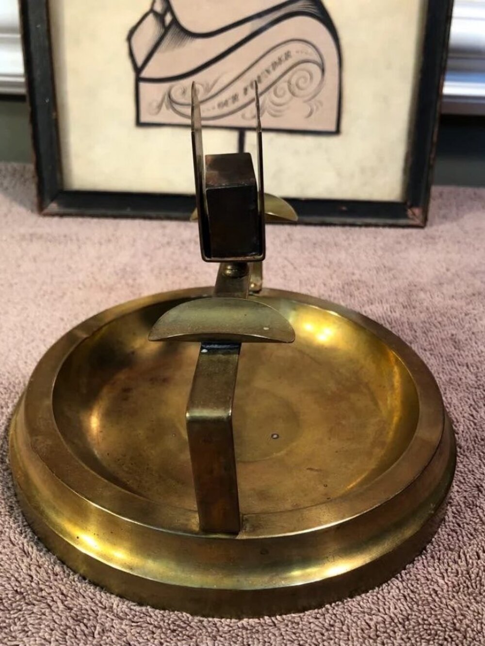 Vintage Brass Ashtray Bradley & Hubbard